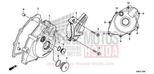 LEFT CRANKCASE COVER CRF125FBN de 2022